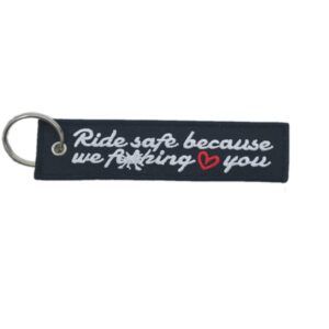 Gewoven sleutelhanger Ride Safe